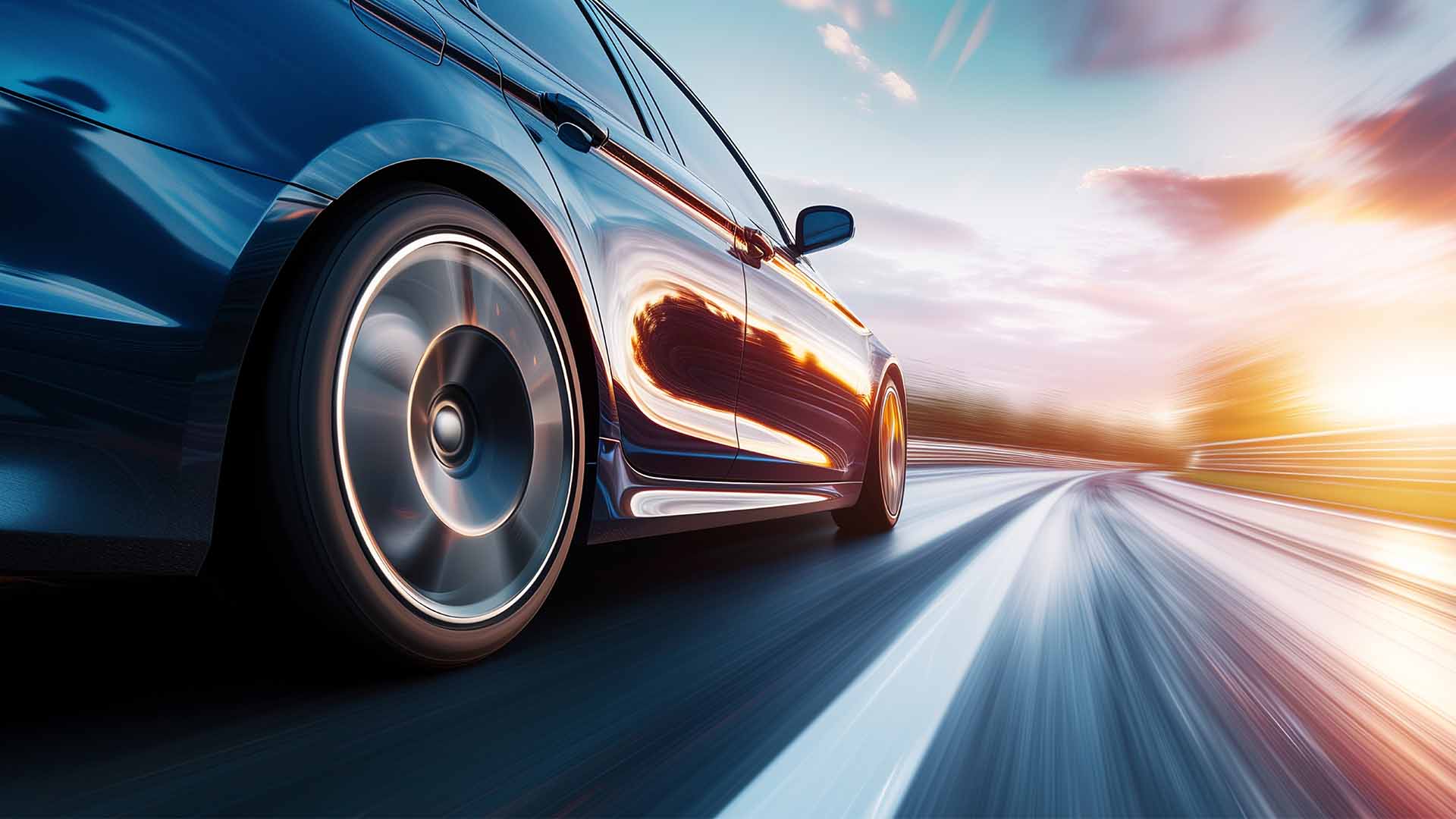 Speeding Car Drag Lines