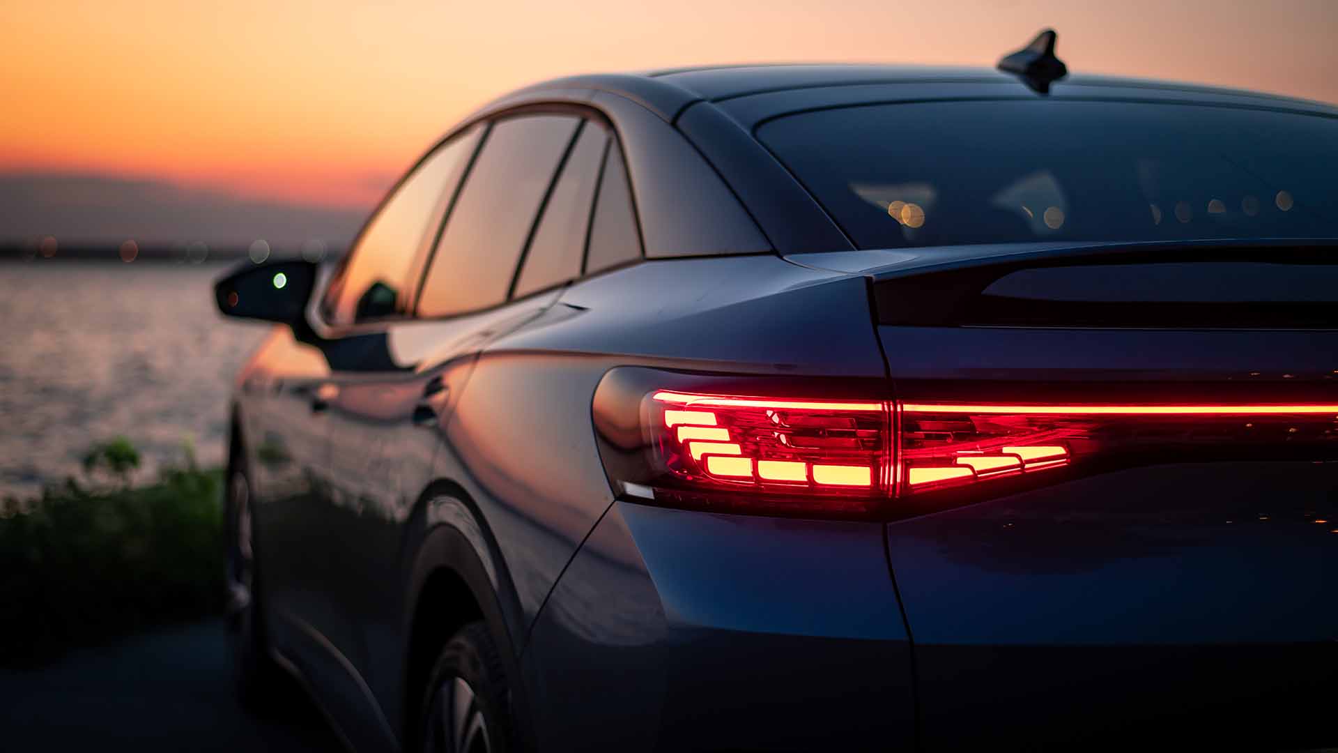 Car Watching Sunset