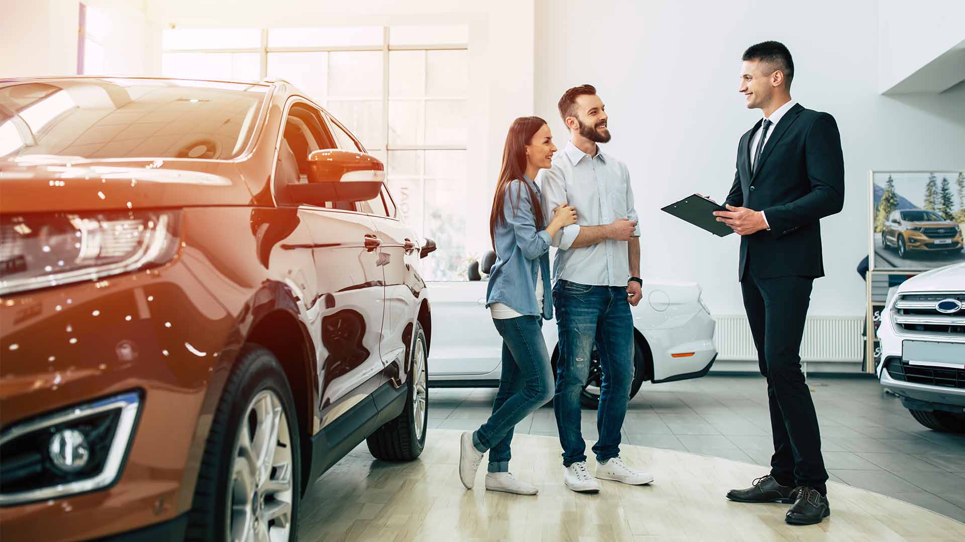 Couple Buying Car